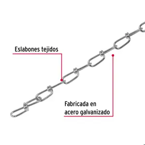 44191 / CADE-25 Fiero Metro de cadena tipo Víctor de 2.3 mm en carrete de 30 m