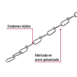 44193 / CADE-35 Fiero Metro de cadena tipo Víctor de 3.4 mm en carrete de 30 m