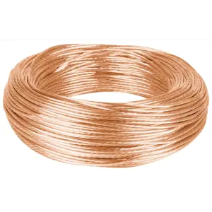 40090 / CADES-10-100 Volteck Metro de cable desnudo de cobre calibre 10 AWG, rollo 100 m