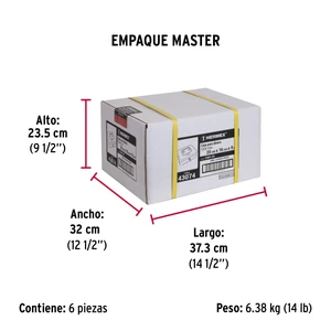 Caja para dinero, 20 cm, Hermex