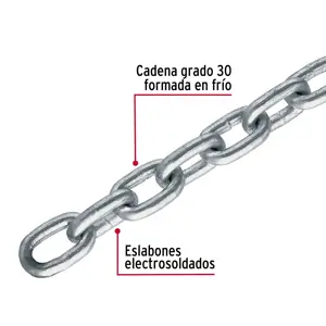 Metro de cadena galvanizada de 1/4