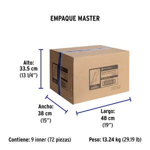 Calentador de inmersión p/agua #10 de 38 L, 1900 W, Volteck