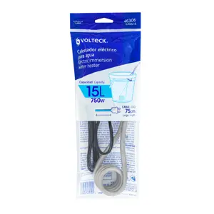 Calentador de inmersión p/agua #4 de 15 L, 750 W, Volteck