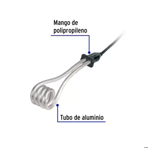 Calentador de inmersión p/agua #4 de 15 L, 750 W, Volteck