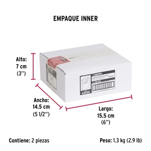 Hermex Candado de acero, máxima seguridad, 60mm, llave anti-ganzúa
