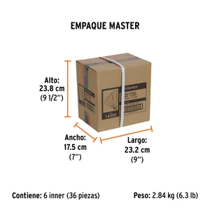 Calibrador de 15 hojas std / mm, Truper
