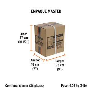 Calibrador de 26 hojas std / mm, Truper