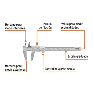 Calibrador vernier analógico 6