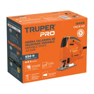 Truper Sierra caladora 550 W 4.5 A velocidad variable, profesional