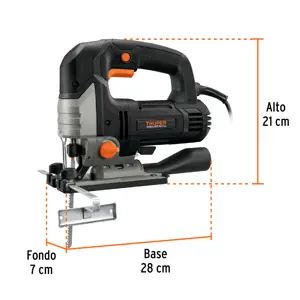 Expert Sierra caladora 750W 5.9 A vel. variable, TRUPER INDUSTRIAL
