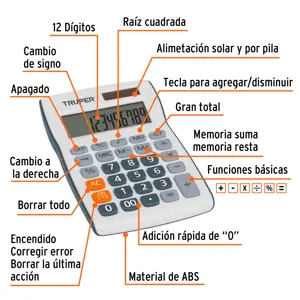 Calculadora de bolsillo, Truper