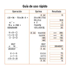 Calculadora de bolsillo, Truper