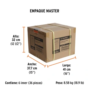 Calculadora de escritorio 19 cm, Truper