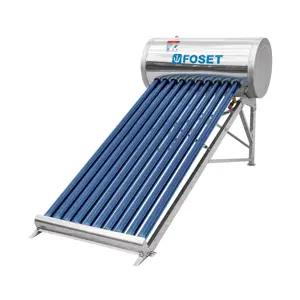 Calentador solar de agua de 10 tubos 130 L, 3 personas