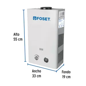 47353 / CALE-11I-N Calentador instantáneo, 11L, 2 servicios, gas natural, Foset