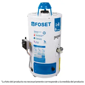 Calentador de paso 6 L 1 servicio gas natural, Foset