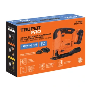 Sierra caladora 20V, 1 batería 2Ah, TRUPER PRO