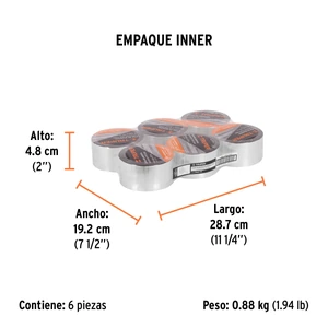 Cinta de aluminio de 48 mm x 10 m, Truper