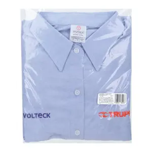 Camisa manga larga para mujer, azul, G, Truper