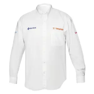 60362 / CAM-BCO-LL Camisa manga larga para hombre, blanca, G, Truper