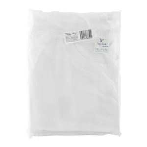 Playera cuello redondo para hombre, blanca, EG, Truper