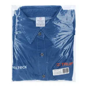 62107 / CAM-MEZ-DLM Camisa de mezclilla manga larga para mujer, M, Truper