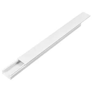 46284 / CAN-1020A Canaleta de 1 vía 10 x 20 mm, con adhesivo, Volteck