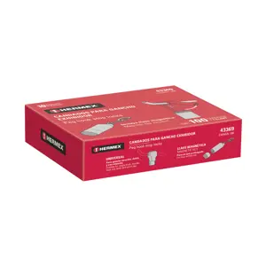 43369 / CANGA-100 Hermex Caja con 100 candados para gancho y 1 llave magnética