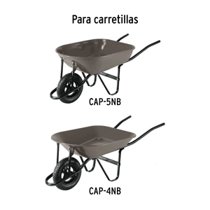 Caja c/llanta neumática y acc. p/carretilla gris PRETUL