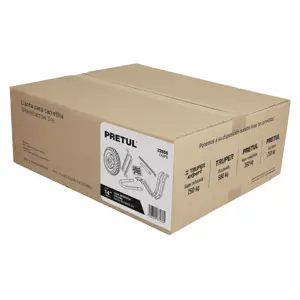 22655 / CANPB Caja c/llanta neumática y acc. y p/carretilla gris Pretul