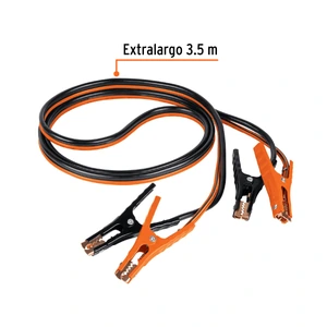 Cables pasa corriente 3.5 m, 350 A, 6 AWG, con funda, Expert