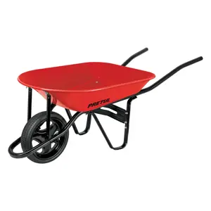 20629 / CAP-40FB Carretilla 4.5 ft3 roja Imponchable bastidor tubular,Pretul