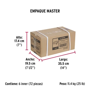 Correa de 1.2 m de paseo para perro, eslabón 2.5 mm, Fiero