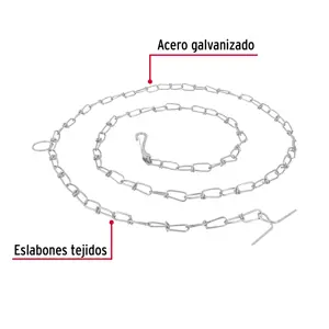 Cadena de 1.8 m de amarre para perro, 2.1 mm, Fiero