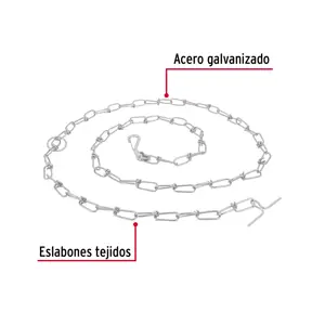 Cadena de 1.8 m de amarre para perro, 2.7 mm, Fiero