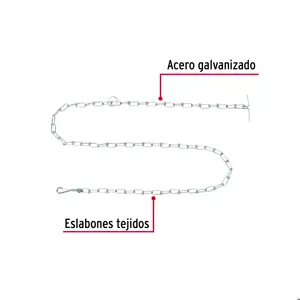 Cadena de 1.8 m de amarre para perro, 2.9 mm, Fiero