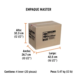 Bolsa con 2 cartuchos de repuesto, multi gas, Truper