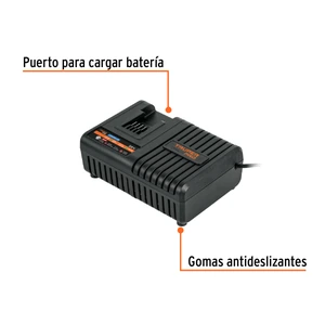 Cargador rápido de baterías de ion litio 20V, TRUPER PRO