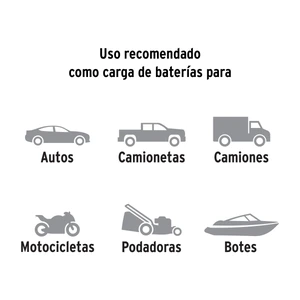 Cargador c/arrancador de 140 A para baterías de 12 V, TRUPER