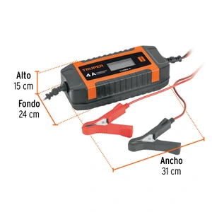 Cargador de 4 Amperes para baterías de 6V /12V