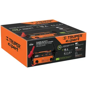 12889 / CARBA-50X Cargador automático de 75 A para baterías de 6 y 12V, EXPERT