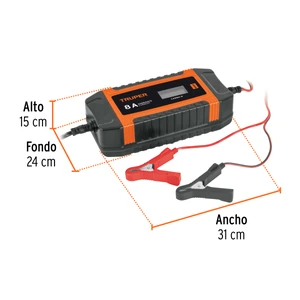 Cargador de 8 Amperes para baterías de 12V / 24V