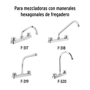 Bolsa con 2 cartuchos cerámicos para mezcladoras, Foset