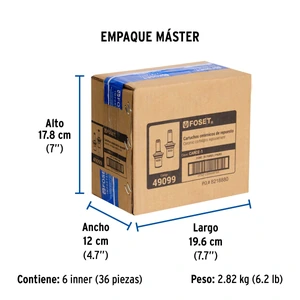 Bolsa con 2 cartuchos cerámicos para mezcladoras, Foset