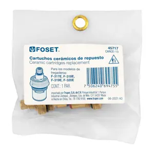 Foset Bolsa con 2 cartuchos cerámicos p/F-317E, 318E, 319E y 320E