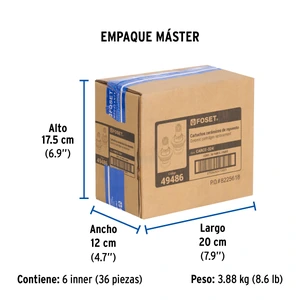 Bolsa con 2 cartuchos cerámicos para mezcladora AQF-86,Foset