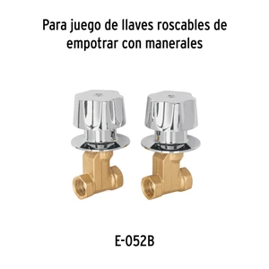 Foset Bolsa con 2 cartuchos cerámicos para llaves de empotrar