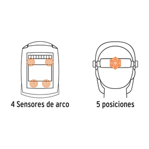 Careta electrónica p/soldar,profesional,sombra 9 a 13,TRUPER