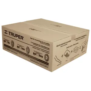 Caja c/llanta neumática y accesorios p/carretilla Truper