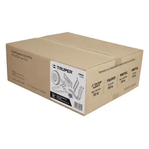 11854 / CARN Caja c/llanta neumática y accesorios p/carretilla Truper